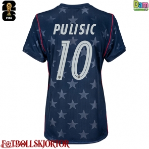 Förenta stater Christian Pulisic #10 Bortatröja Dam VM 2026 Kortärmad